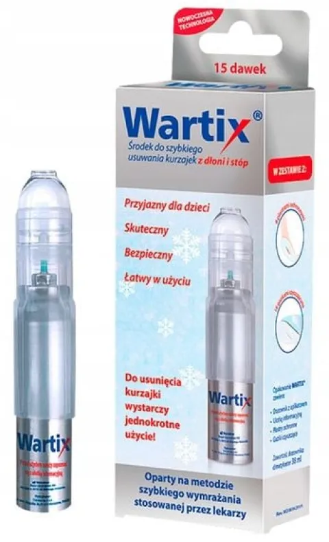 Wartix, aerozol do wymrażania kurzajek, 38 ml