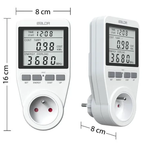 Watomierz jednofazowy Baldr BD-990 biały