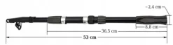 Wędka teleskopowa Miracle Fish TELESKOP TRAVEL 210 cm WT: 30-80g 2,1 m