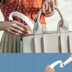 WENTYLATOR NA SZYJE WIATRAK KLIMATYZATOR BEZPRZEWODOWY 6 GODZIN 3000 mAh