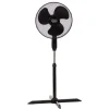 WENTYLATOR STOJĄCY WIATRAK PODŁOGOWY CICHY CZARNY 40CM 45W