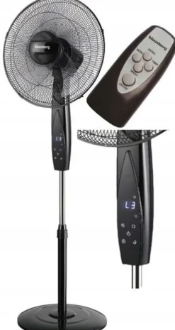 Wentylator wiatrak podlogowy stojacy z pilotem wentylator domowy stojacy