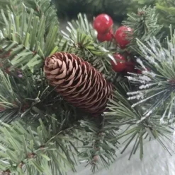 WIANEK WIENIEC BOŻONARODZENIOWY ŚWIĄTECZNY DEKORACJA STROIK NA DRZWI
