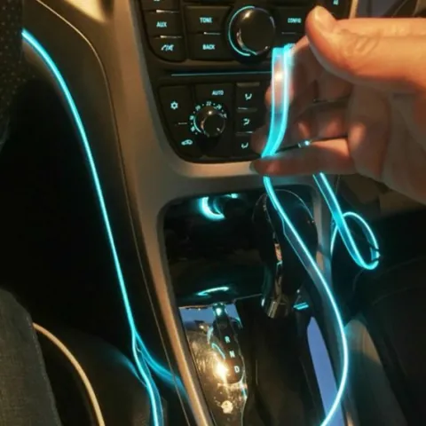 Światłowód EL WIRE Ambient Taśma LED 5m zielony