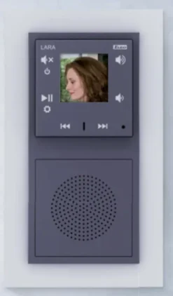 Wideodomofon intercom LARA-IC/AL aluminium, design LOGUS90, EFAPEL, ELKOEP, iNELS, TAL, AL, AQUARELLA
