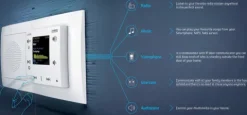 Wideodomofon intercom LARA-IC/PE perłowy, design LOGUS90, EFAPEL, ELKOEP, iNELS, TPE, PE, AQUARELLA