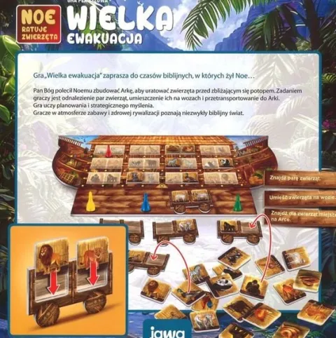 Wielka ewakuacja - Noe ratuje zwierzęta - gra planszowa