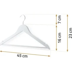 Wieszaki na ubrania drewniane 30szt MS-858 Massido