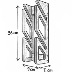Wieszak John Paddle SKATE 2 na 2 deski snowboard, deskorolka, kite, wake, trickboard, longboard