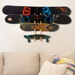 Wieszak John Paddle Snow Rack 4 na deski snowboardowe, kite, wake i skate