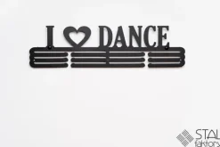 Wieszak na medale | I LOVE DANCE #2 | 60cm | metalowy na 90szt medali