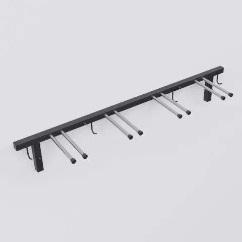 WIESZAK NA NARTY KIJKI NORDIC WALKING METALOWY 83 CM S3