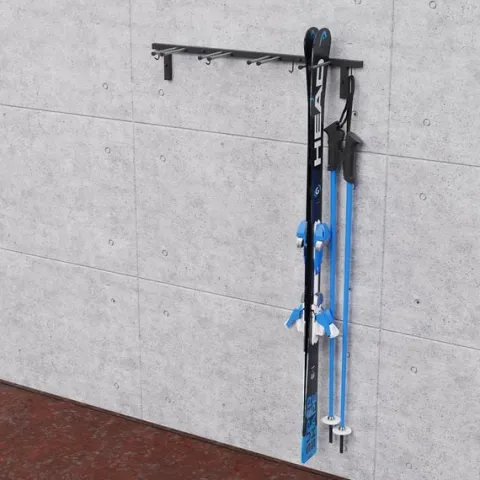 WIESZAK NA NARTY KIJKI NORDIC WALKING METALOWY 83 CM S3