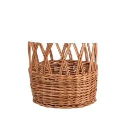 wiklinowy Okrągły ażurowy kosz na bagietki kosz na parasole Ø29 H55 cm