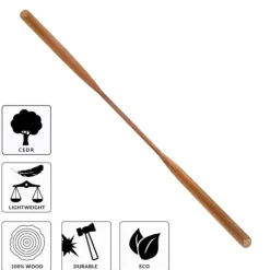Wiosło Grenlandzkie John Paddle Eskimo Cedrowe Proste 90mm 215 cm
