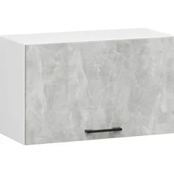 WISZĄCA SZAFKA KUCHENNA OKAPOWA OLIWIA W 60cm BIAŁA/BETON