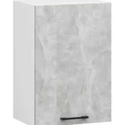 WISZĄCA SZAFKA KUCHENNA OLIWIA W 50cm BIAŁA / BETON