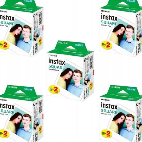 Wkład Instax SQUARE 5x20sztuk 100 ZDJĘĆ Film Fujifilm SQ1 SQ6 Drukarka Link