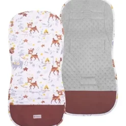 Wkładka do wózka spacerowego 37x78 cm dwustronna, mata do wózka spacerowego, zwierzątka