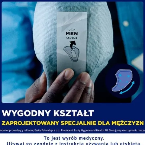 Wkładki urologiczne dla mężczyzn na nietrzymanie moczu TENA Men Level 1