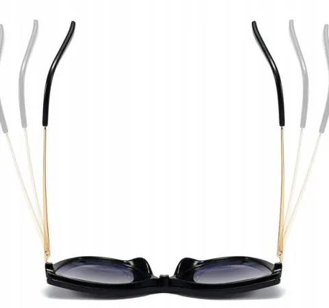 2W1 Kocie Damskie OKULARY do KOMPUTERA + Nakładka przeciwsłoneczna CLIP-ON