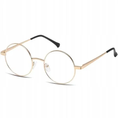 2w1 OKRĄGŁE okulary Oprawki Korekcyjne z NAKŁADKĄ PRZECIWSŁONECZNĄ magnes