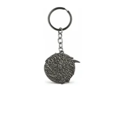 Wolf Medallion | 6 cm | Metal | Brelok Gamingowy | Witcher