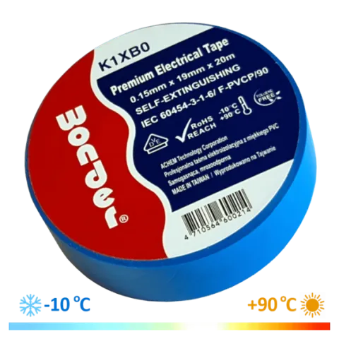 WONDER TAŚMA K1XB0 0,15mm/19mm/20m NIEBIESKA PREMIUM VDE MROZOODPORNA MOCNA
