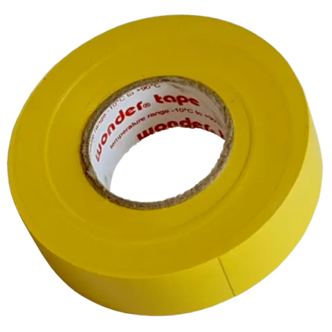 WONDER TAŚMA K1XB0 0,15mm/19mm/20m ŻÓŁTA, PREMIUM VDE MROZOODPORNA MOCNA
