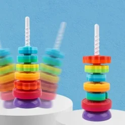WOOPIE BABY Edukacyjna Piramidka Zakręcona Wieża Zwierzątka