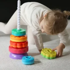 WOOPIE BABY Edukacyjna Piramidka Zakręcona Wieża Zwierzątka