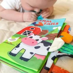WOOPIE BABY Książeczka z Ogonkami Zwierząt Materiałowa