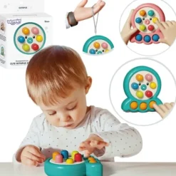 WOOPIE Gra Zręcznościowa Wbijanka Kreta Sznurek Ośmiornica Zielony 2w1