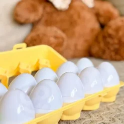 WOOPIE Układanka Jajka Montessori - Dopasuj Kształty i Kolory