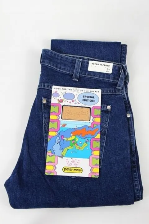 WRANGLER X PETER MAX JEANSY TAPERED BRYSON_W28 L32