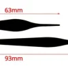 Wskazówki do mechanizmu zegara wektor 63/93mm czarne