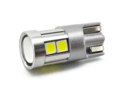 W5W żarówka LED T10 12-24V CANBUS 500lm 8 kolorów Limonkowa