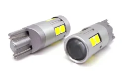 W5W żarówka LED T10 12-24V CANBUS 500lm 8 kolorów Biała
