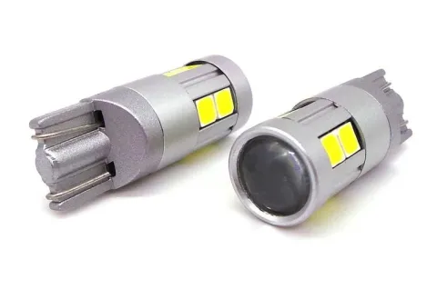 W5W żarówka LED T10 12-24V CANBUS 500lm 8 kolorów Biała