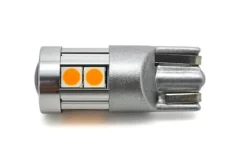 W5W żarówka LED T10 12-24V CANBUS 500lm 8 kolorów Pomarańczowa