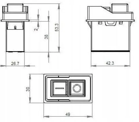 Wyłącznik elektromagnetyczny KJD6 6A 250V