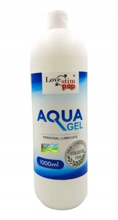 Wydajny Lubrykant Nawilżający na Bazie Wody AQUA GEL 1000ml Wodny NIE PLAMI