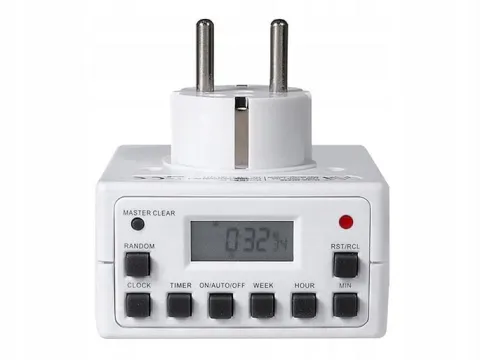 WYLACZNIK WŁĄCZNIK BOJLER PROGRAMATOR CZASOWY CYFROWY TIMER MOCNY 16A 3600W