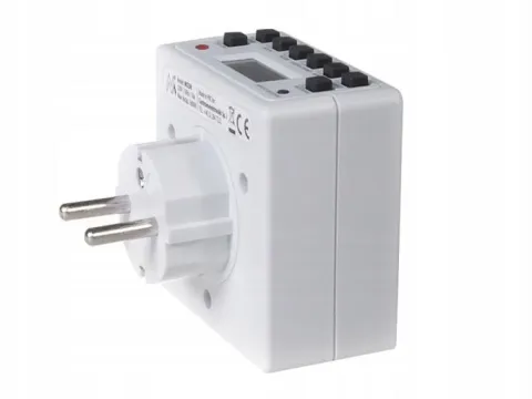 WYLACZNIK WŁĄCZNIK BOJLER PROGRAMATOR CZASOWY CYFROWY TIMER MOCNY 16A 3600W