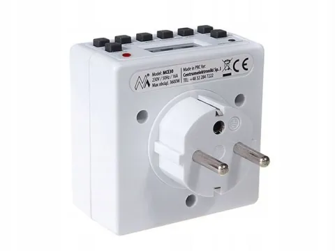 WYLACZNIK WŁĄCZNIK BOJLER PROGRAMATOR CZASOWY CYFROWY TIMER MOCNY 16A 3600W