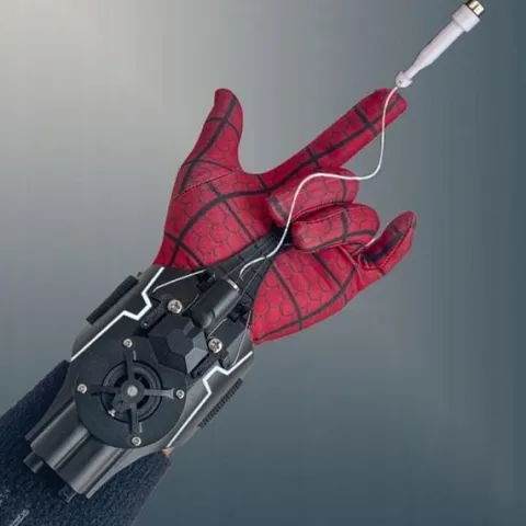 WYRZUTNIĄ SIECI SPIDER-MAN PUCHARY SSĄCE MAGNESY CZŁOWIEK PAJĄK Z RĘKAWICA