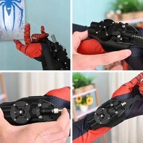 WYRZUTNIĄ SIECI SPIDER-MAN PUCHARY SSĄCE MAGNESY CZŁOWIEK PAJĄK Z RĘKAWICA