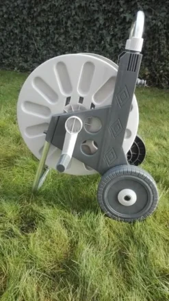 WÓZEK ALU ZWIJACZ BĘBEN NA WĄŻ OGRODOWY 60 METRÓW PISTOLET ZRASZACZ BEST