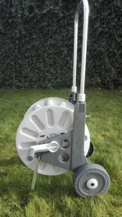 WÓZEK ALU ZWIJACZ BĘBEN NA WĄŻ OGRODOWY 60 METRÓW PISTOLET ZRASZACZ BEST