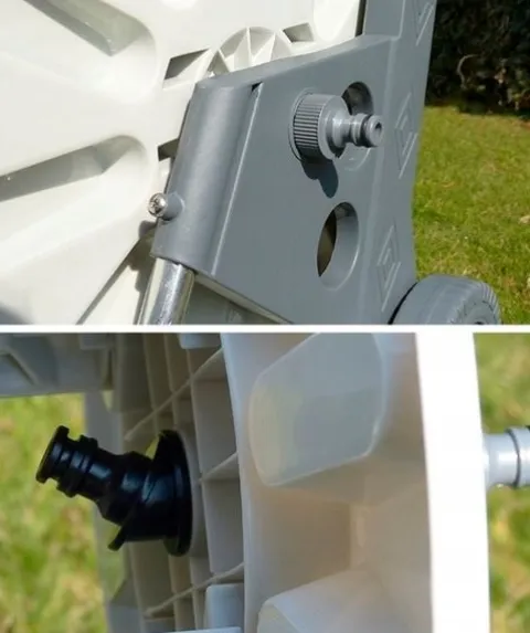 WÓZEK ALU ZWIJACZ NA WĄŻ OGRODOWY BEST ZRASZACZ PISTOLET REGULACJA